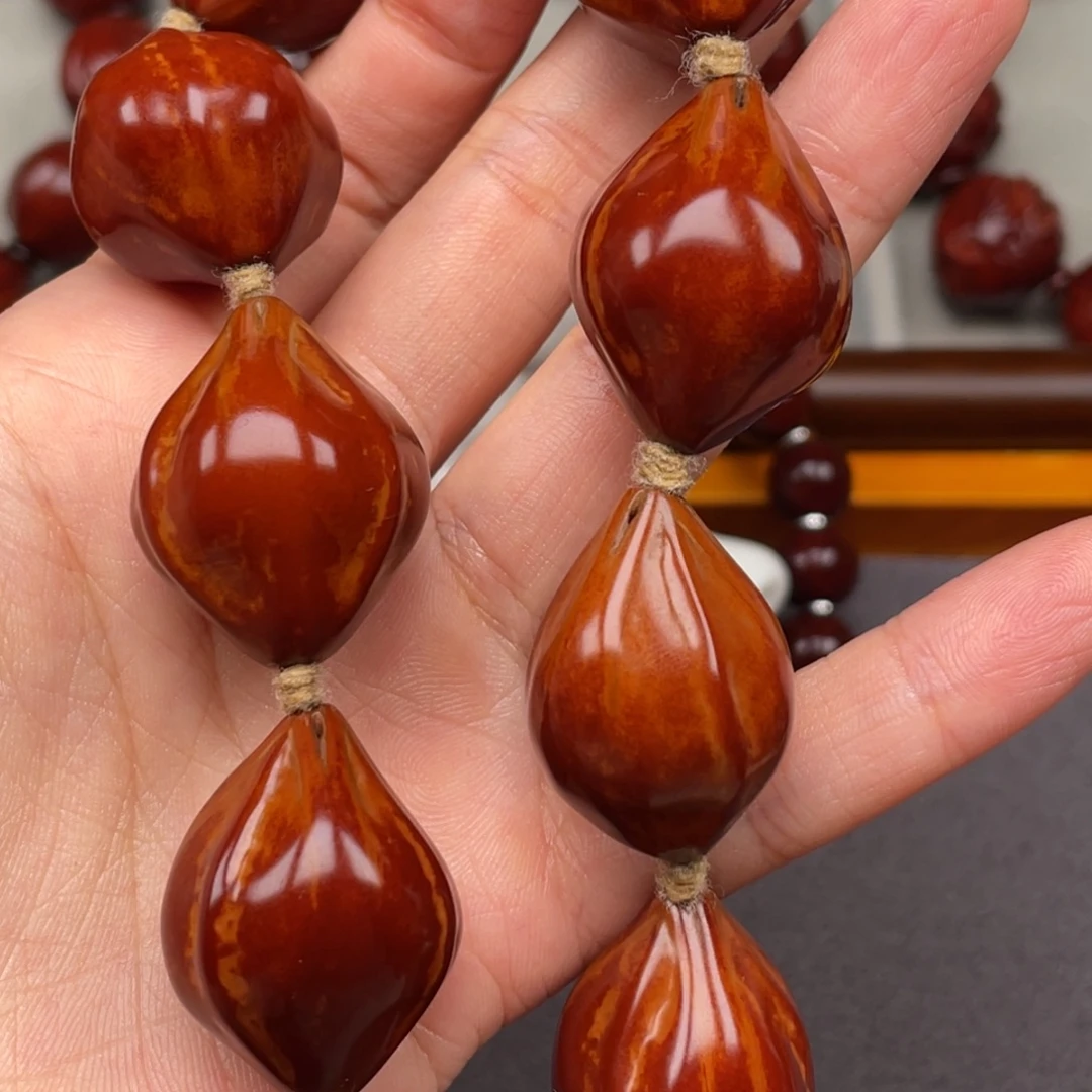 Y***o手串/手链橄榄核梅林铁素