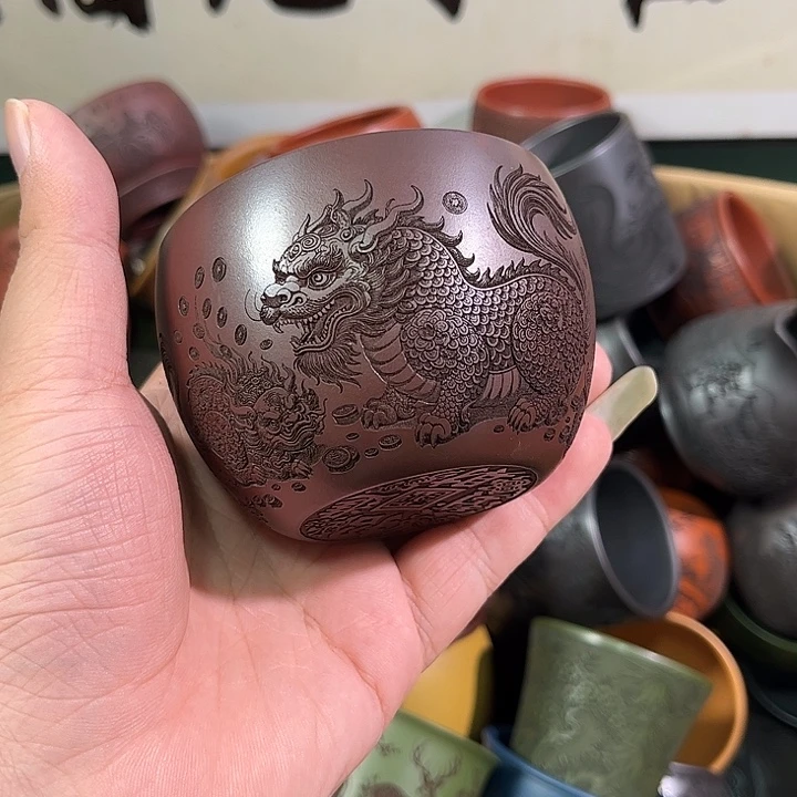 茶杯紫砂全手工紫砂主人杯