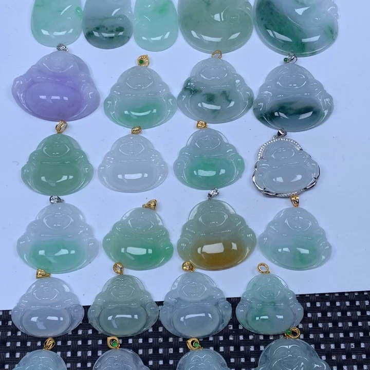 翡翠未镶嵌颈饰天然