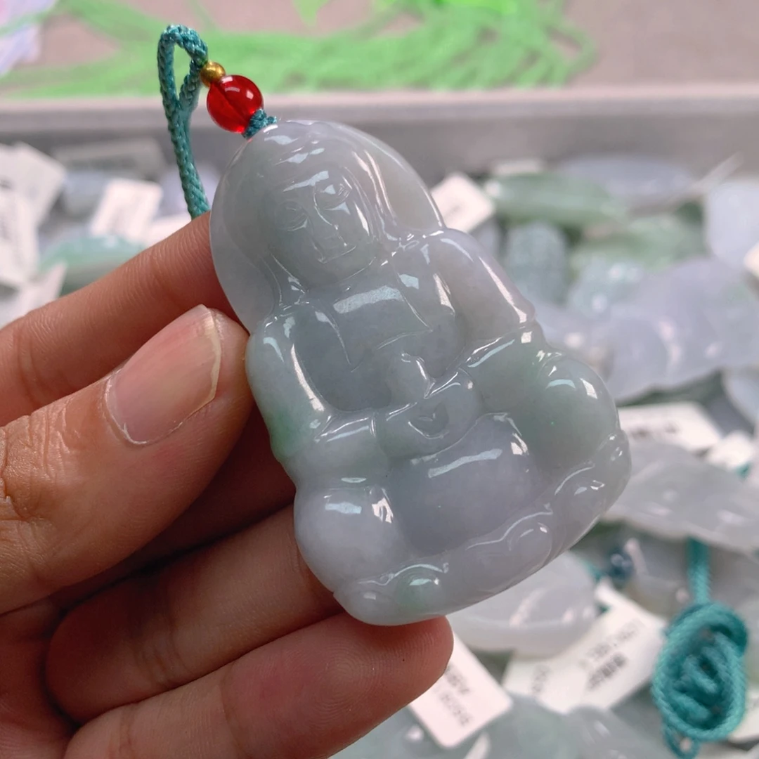 翡翠未镶嵌颈饰天然缅甸A货翡翠