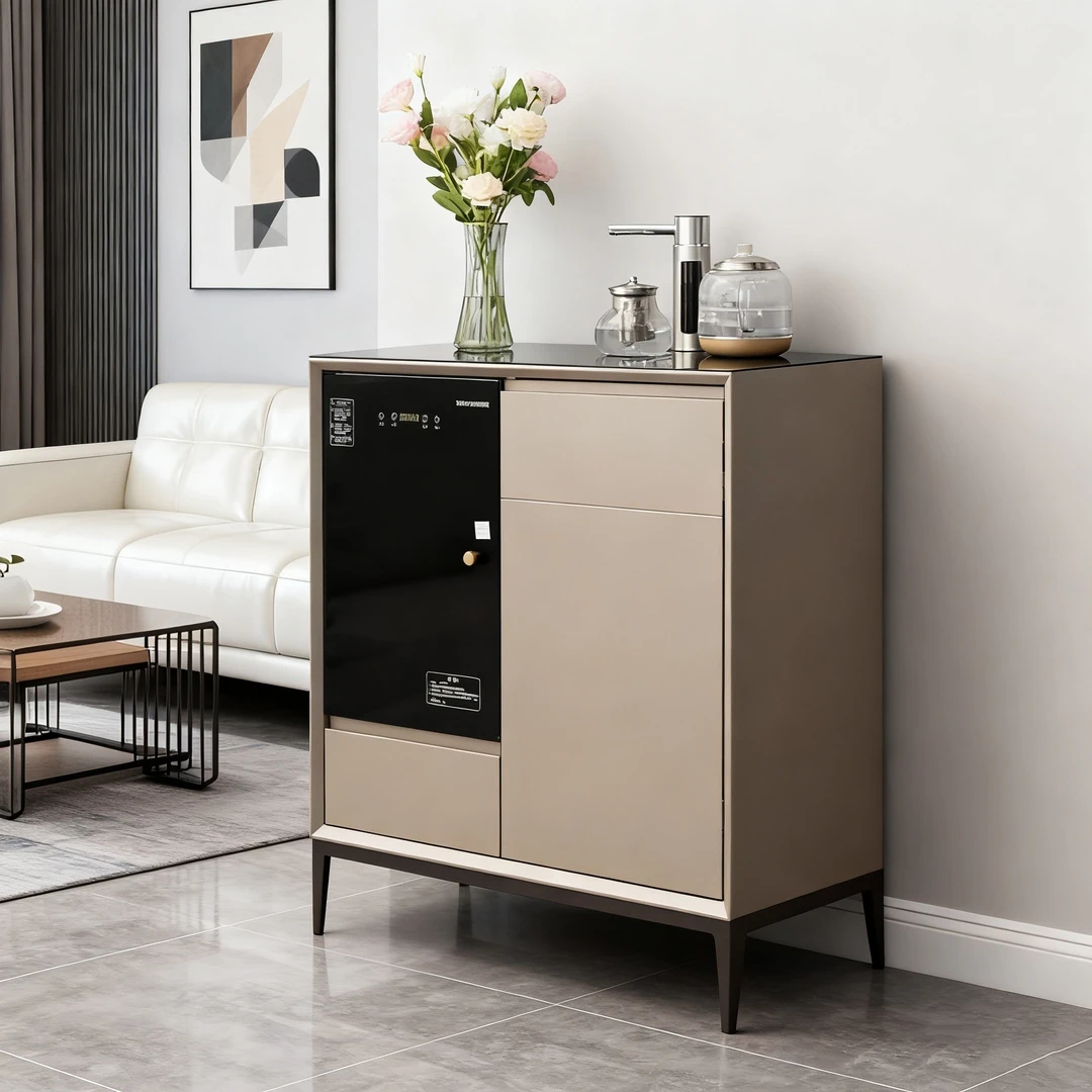 免安装多功能实木茶吧机智能全自动家用茶吧机餐边柜茶吧机一体柜