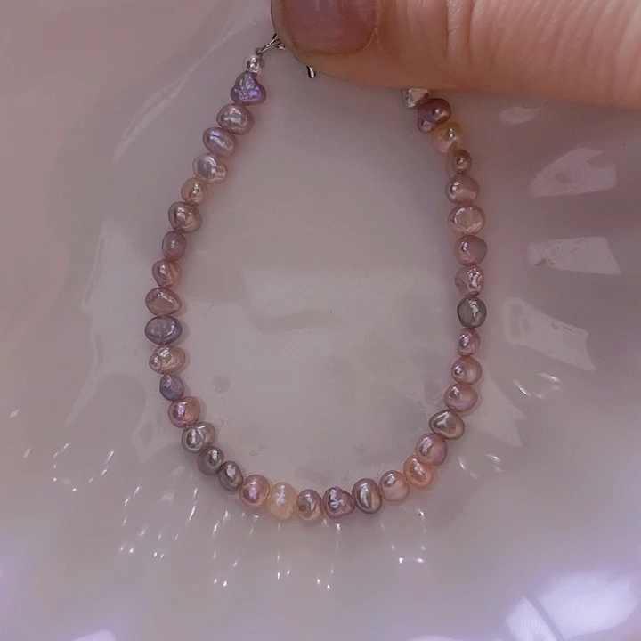 淡水珍珠手绳合金