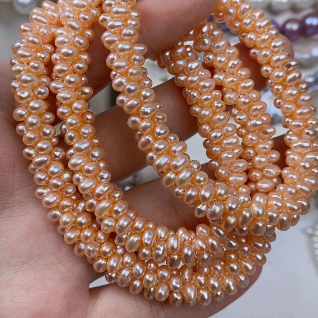 淡水珍珠银S925镶嵌项链美****冰