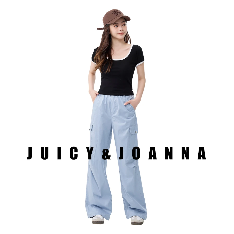 JUICY&JOANNA/橘子樱桃微喇工装裤