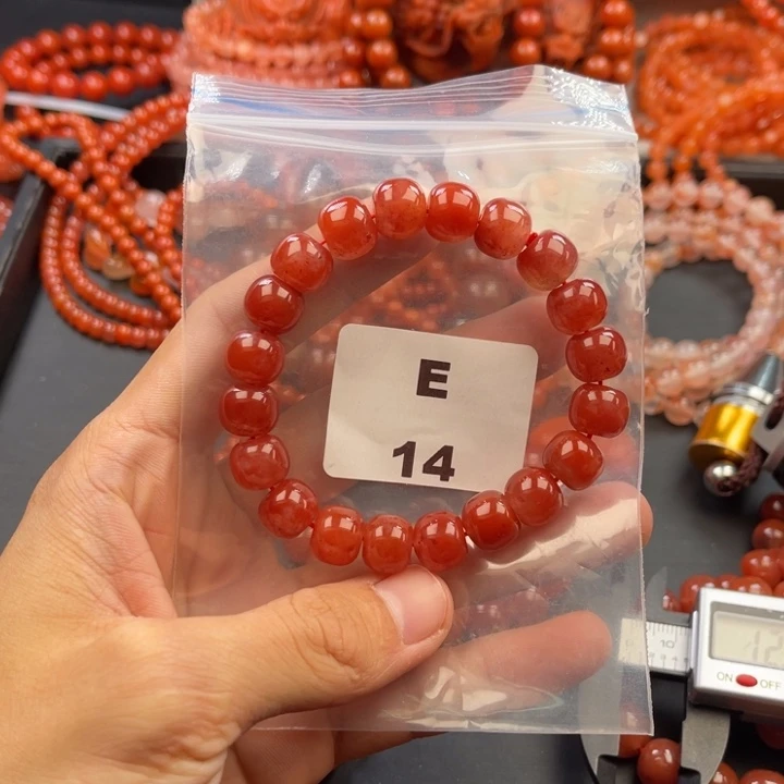 南红玛瑙未镶嵌多样性发货默认微瑕称重11mm