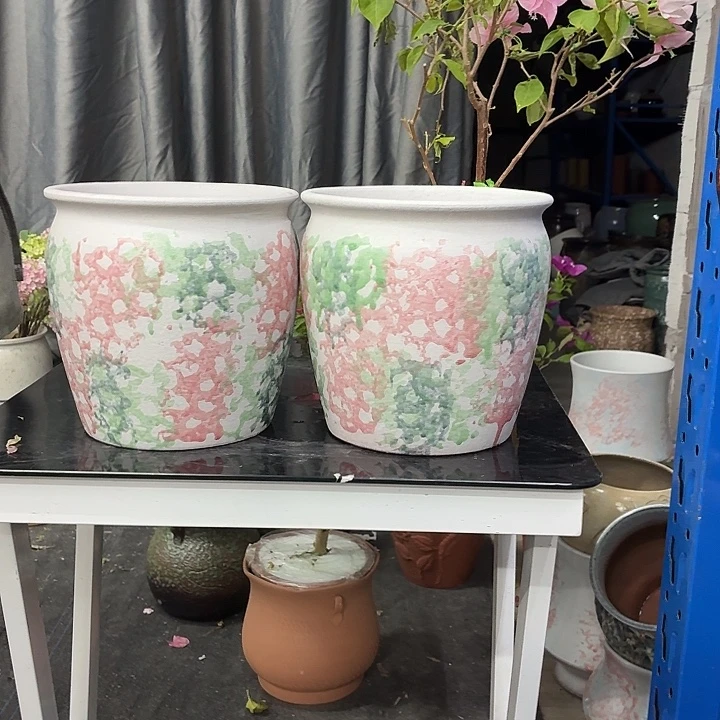 20×21 -粗陶花盆有孔-买买买