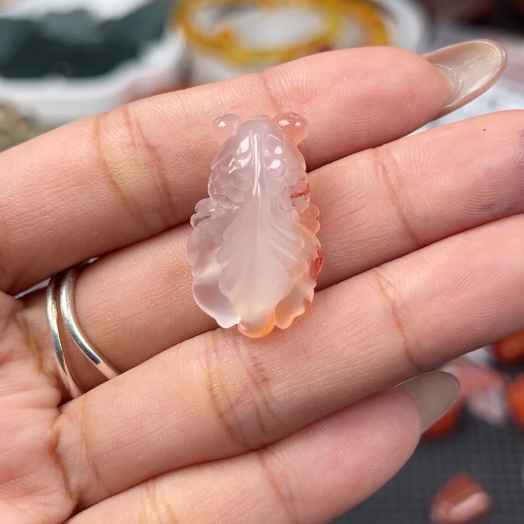 汐***桐南红玛瑙未镶嵌颈饰