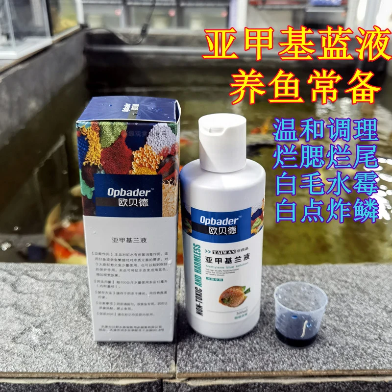 雷龙鱼专用亚甲基蓝烂身烂尾水霉观赏鱼专用预防锦鲤防护白点净