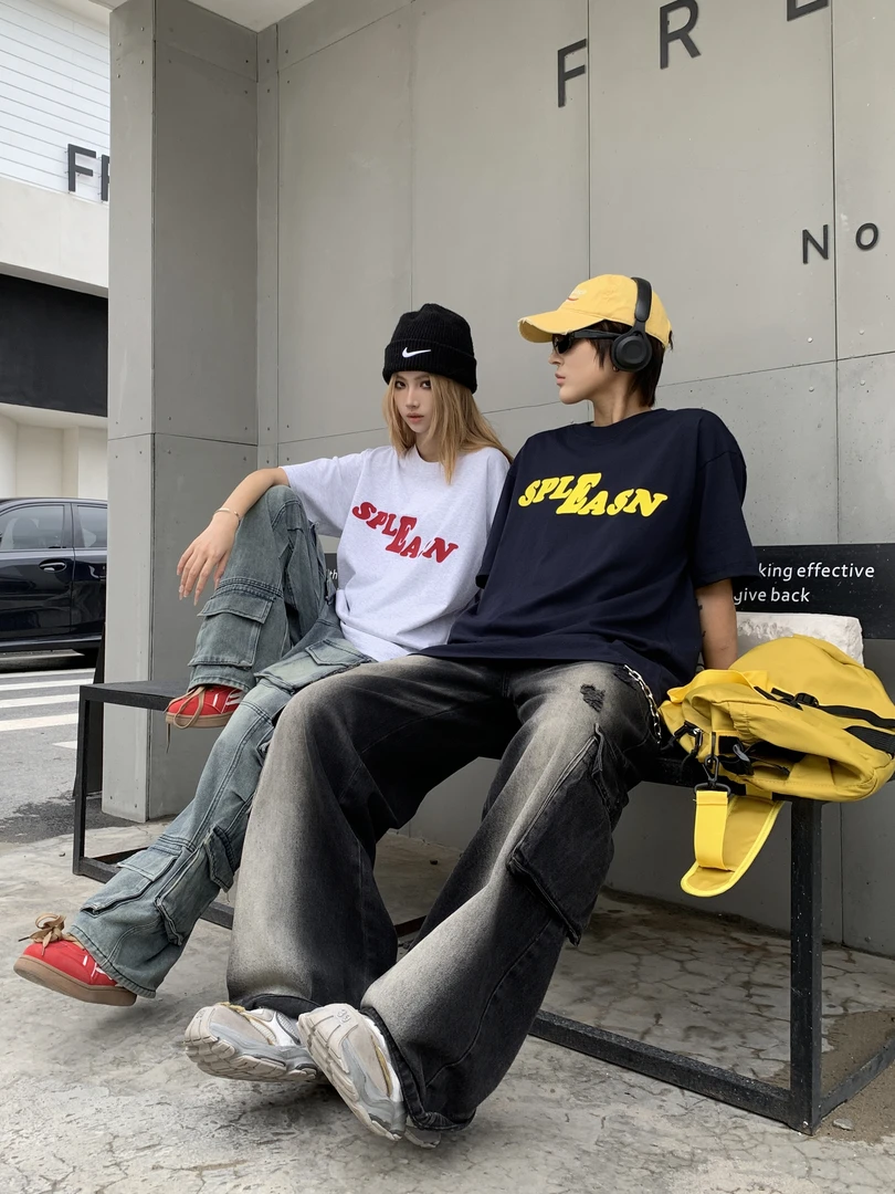 SIMPLE ASSASSIN—经典LOGO重磅纯棉运动潮牌T恤美式果冻软硅胶