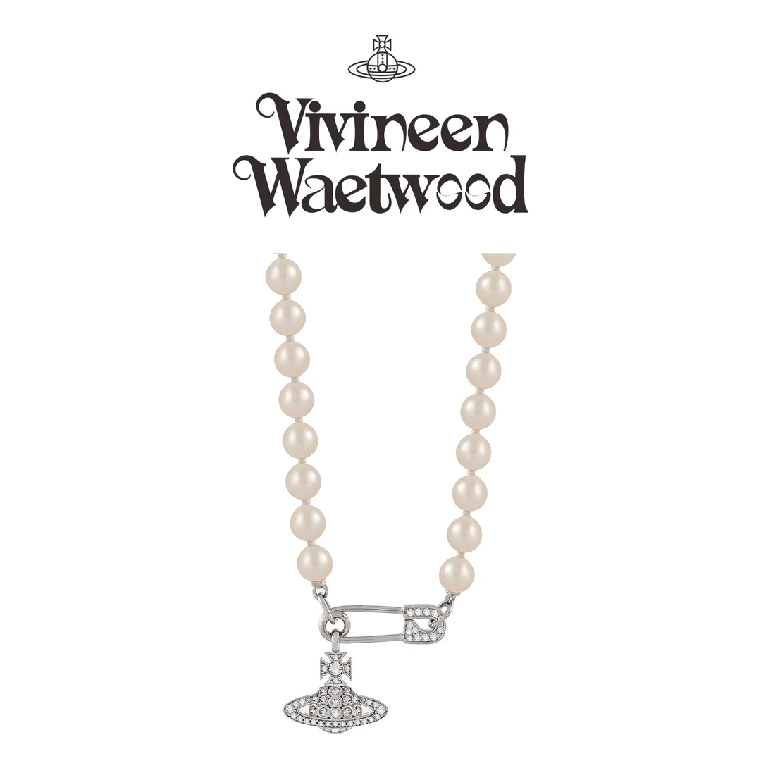 Vivireer Waetwssd 正品 CHOKER链 回形针土星项链