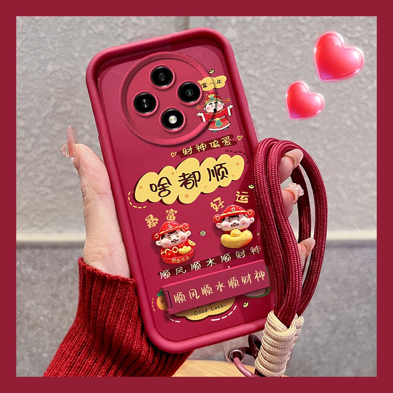 适用vivoy300pro手机壳啥都顺折叠支架磨砂硅胶防摔创意女款网红