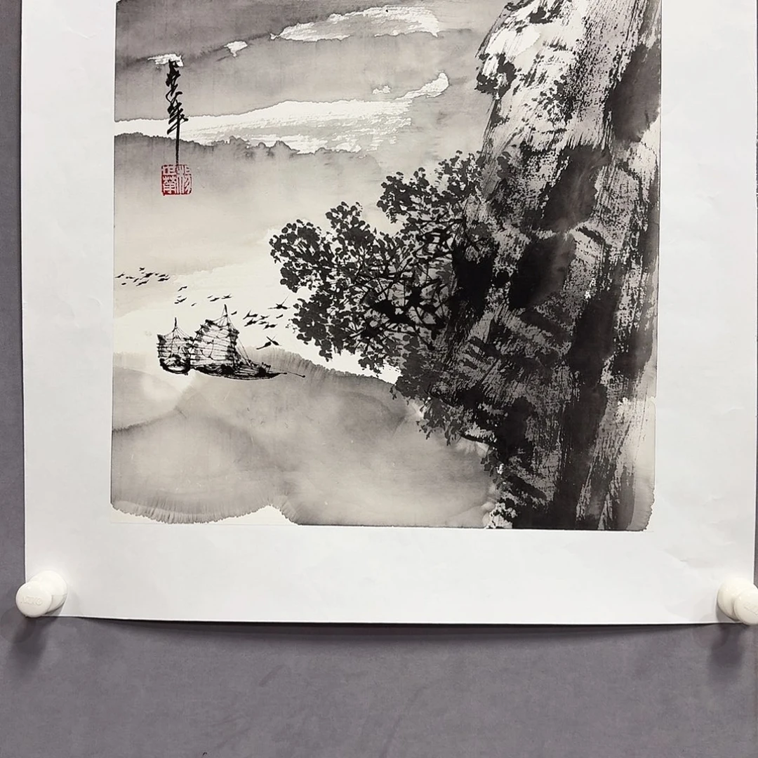 国画亲笔手绘放心去藏