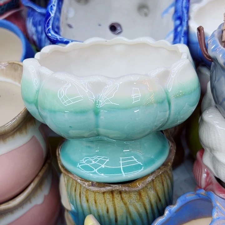 有孔，满10元发货多肉陶瓷花盆