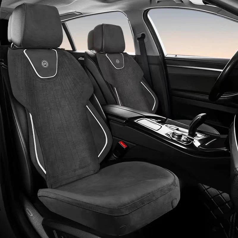 翻毛皮麂皮绒汽车坐垫四季通用全覆盖车座垫夏季舒适座椅套