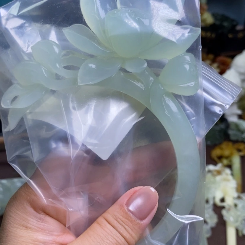 【闪购商品】岫玉发簪发簪盘发发簪未镶嵌凉*人