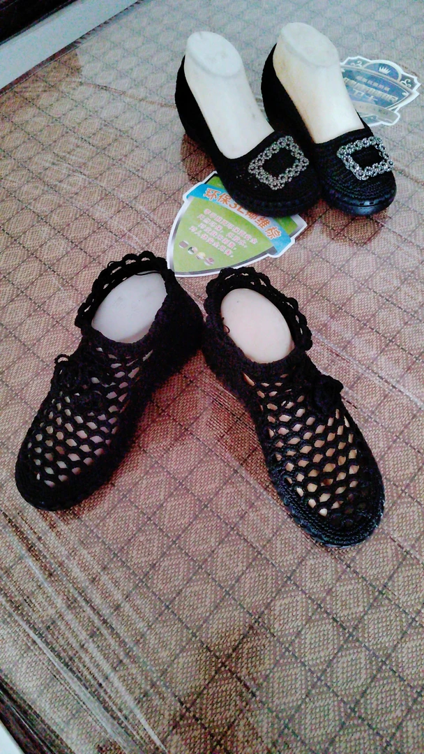 手工钩织四季鞋  软底