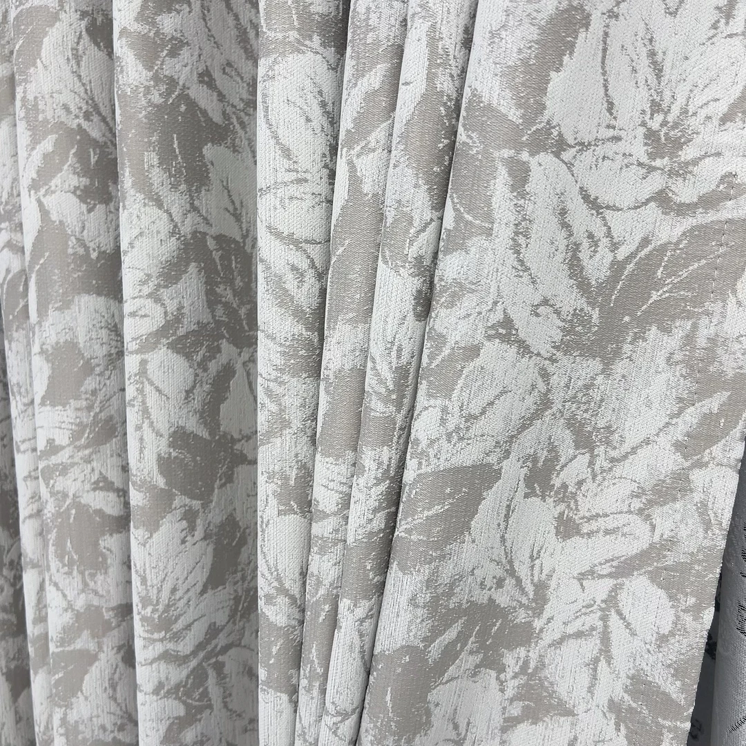 6米对开 奶茶色（香水百合）反面同色窗帘