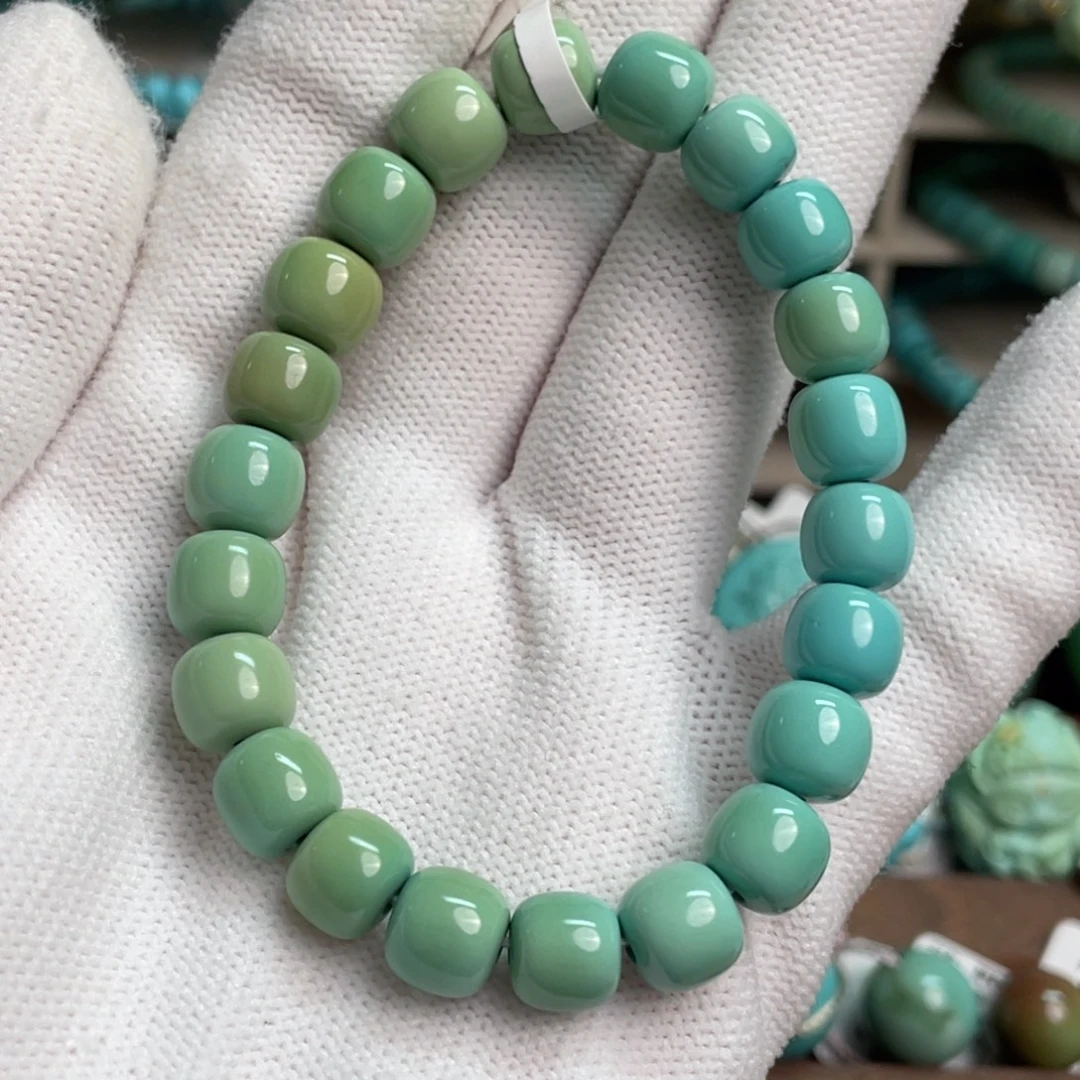 绿松石未镶嵌渐变老型单圈