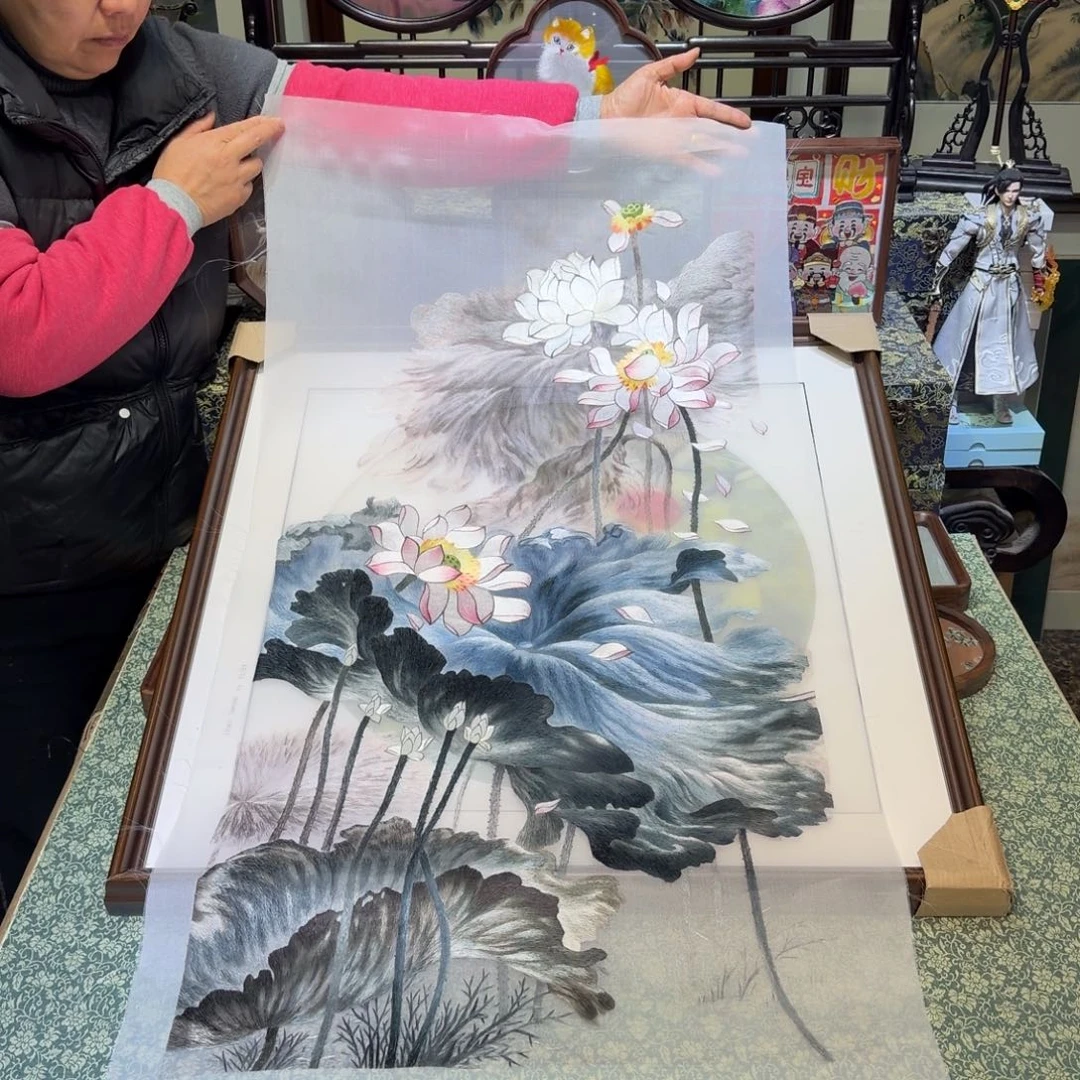 刺绣手工苏绣工艺单面绣片
