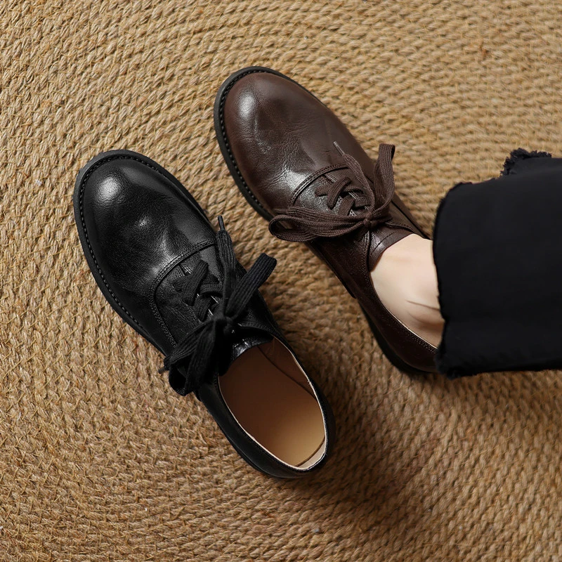 【成都●手工定制】春秋百搭黑色穆勒鞋2025年春季韩版松糕底纯色