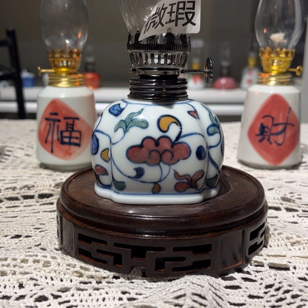 摆件景德镇陶瓷香薰灯