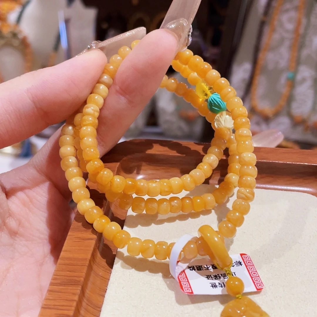 蜜蜡未镶嵌手串手串