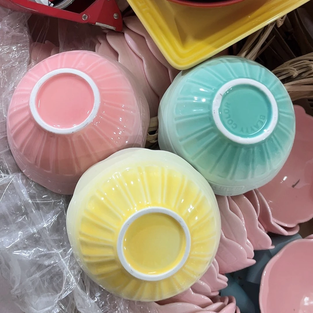 瓷片微瑕陶瓷餐具三个