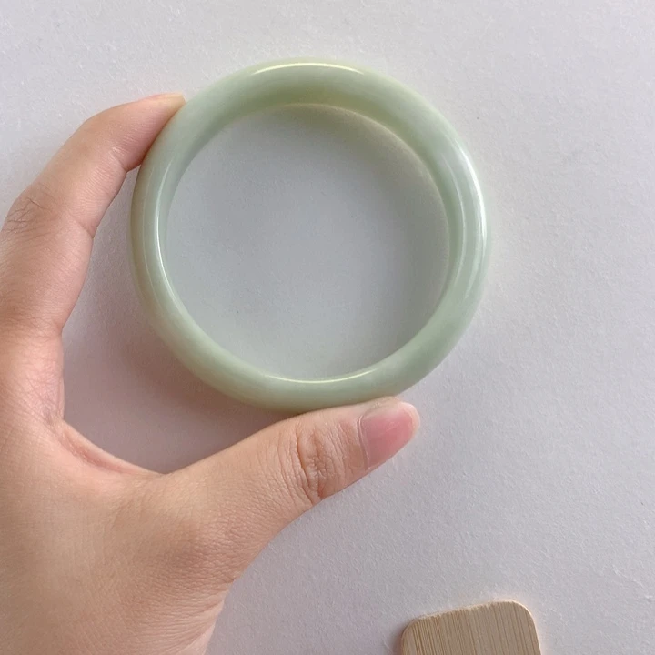 蓝田玉（蛇纹石化大理石玉）手镯未镶嵌c****0