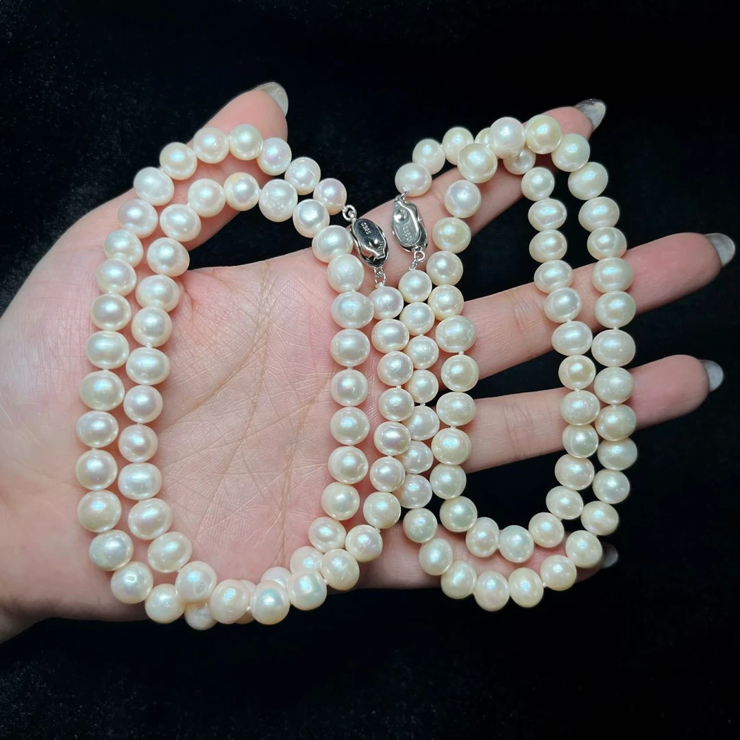 【云上叙】V02580-M-淡水珍珠项链-多样性发一件-7mm（甄选）