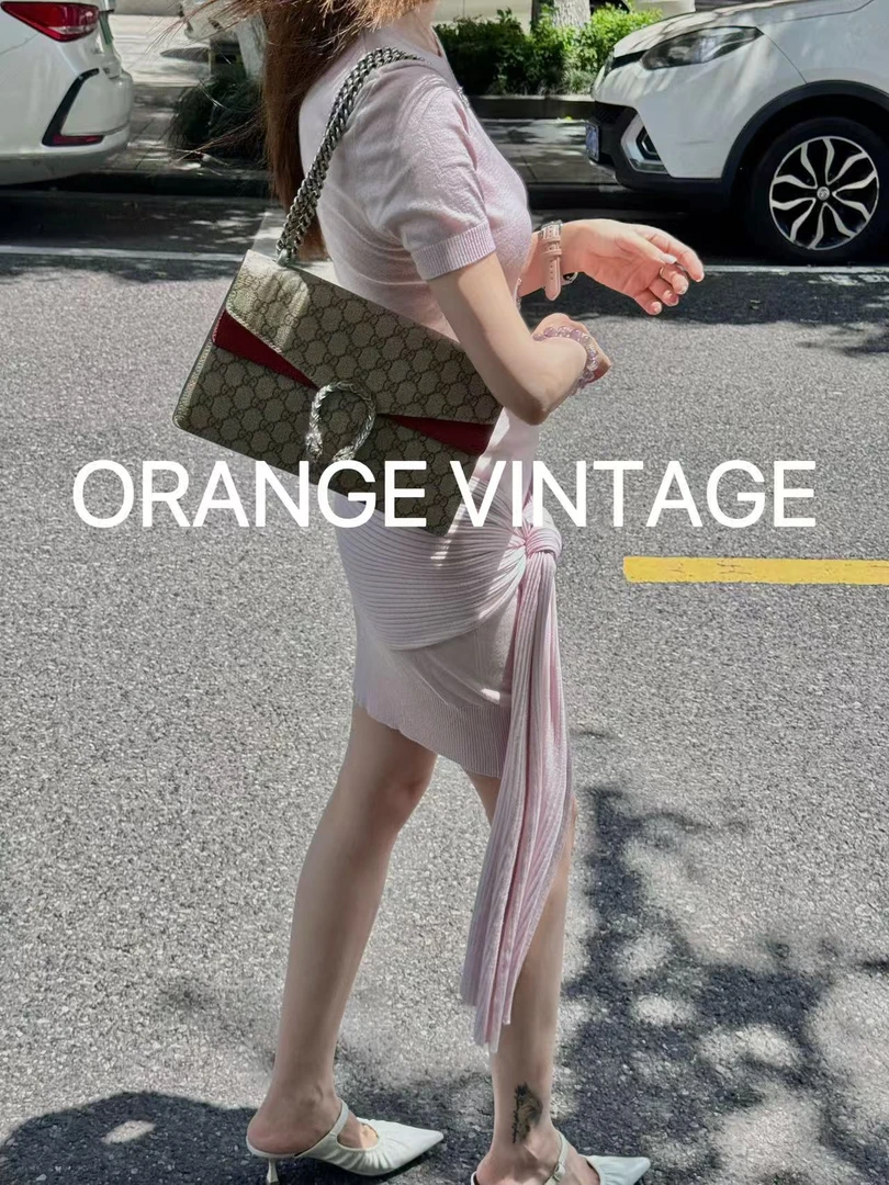 95新 GUCCI/古驰 Gucci 酒神中号 红色单肩包