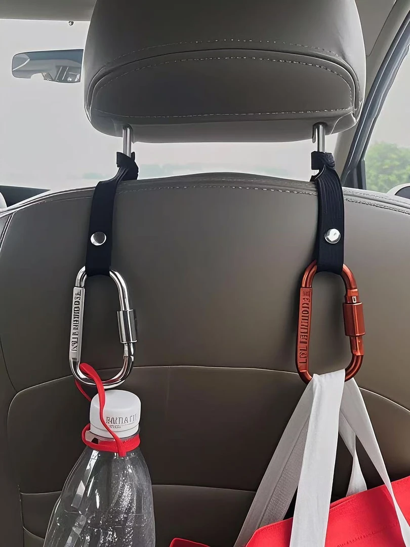 汽车座椅挂钩后排挂钩铝合金超强承重车用挂钩车载免安装车载挂钩