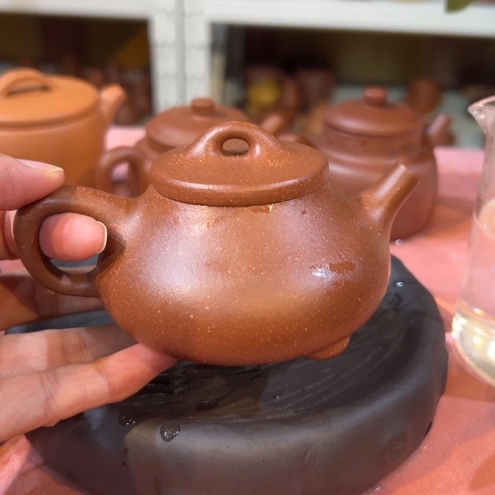 紫砂茶壶降坡文瓢200cc