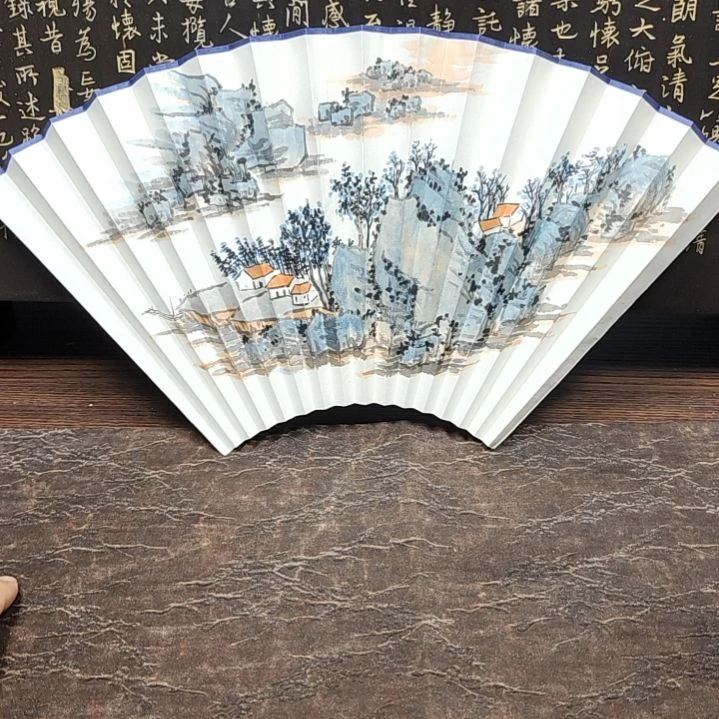 扇子手绘扇面  95  16方2.0