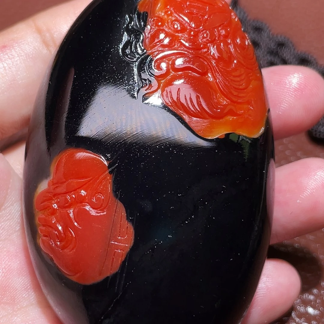 和田玉未镶嵌颈饰心**神