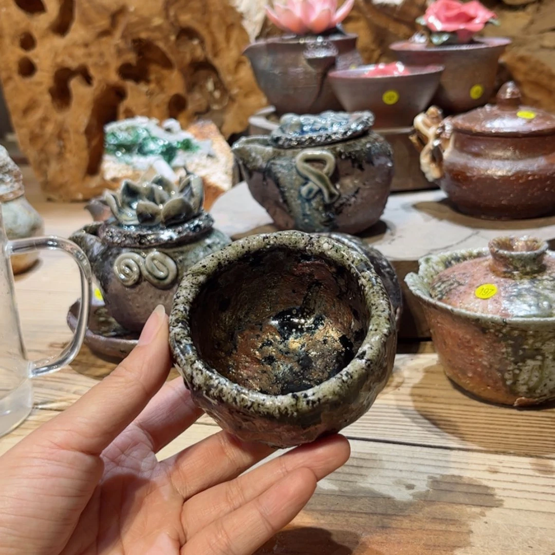 【闪购商品】柴烧茶具纯手工茶杯瑕181