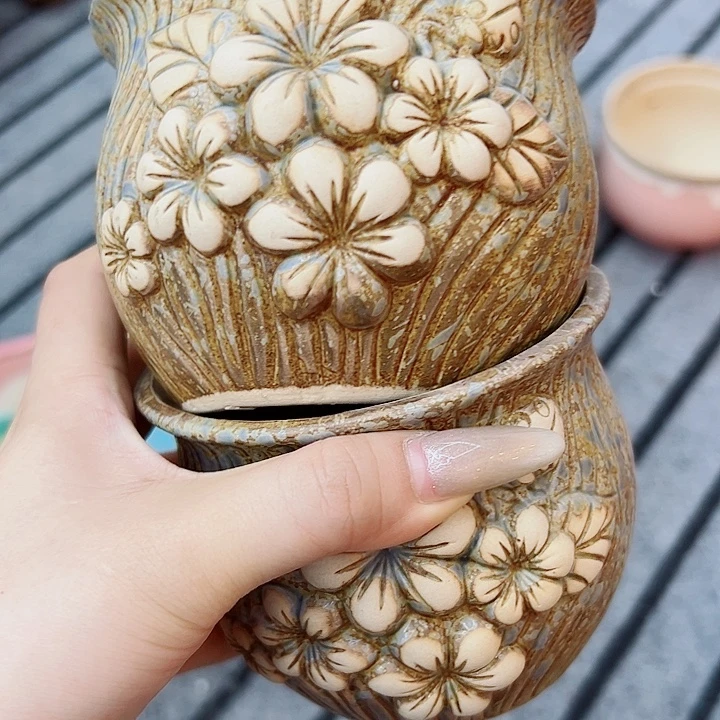 有孔，满10元发货多肉陶瓷花盆