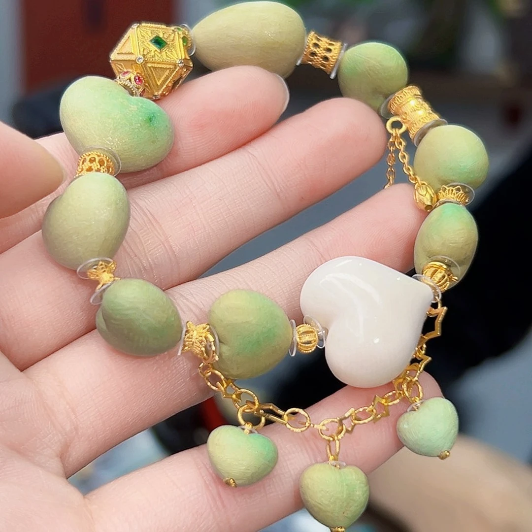 绿松石珠宝奇石18K金镶嵌b****m