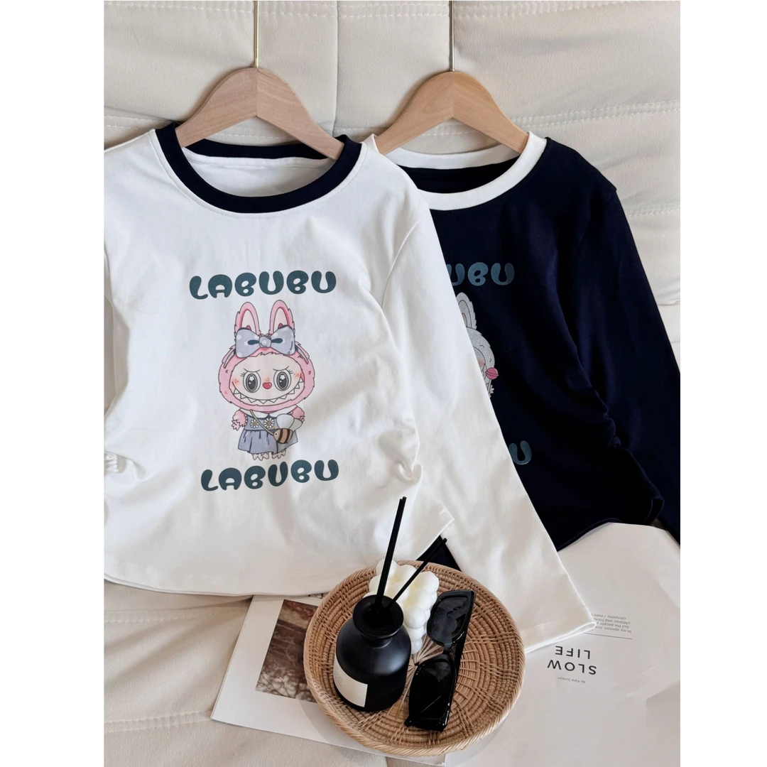 SZKP秋季新款女童装长袖T恤中大童时尚百搭儿童打底衫YNYQ555569