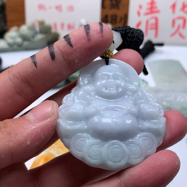 翡翠未镶嵌颈饰保真天然a货翡翠