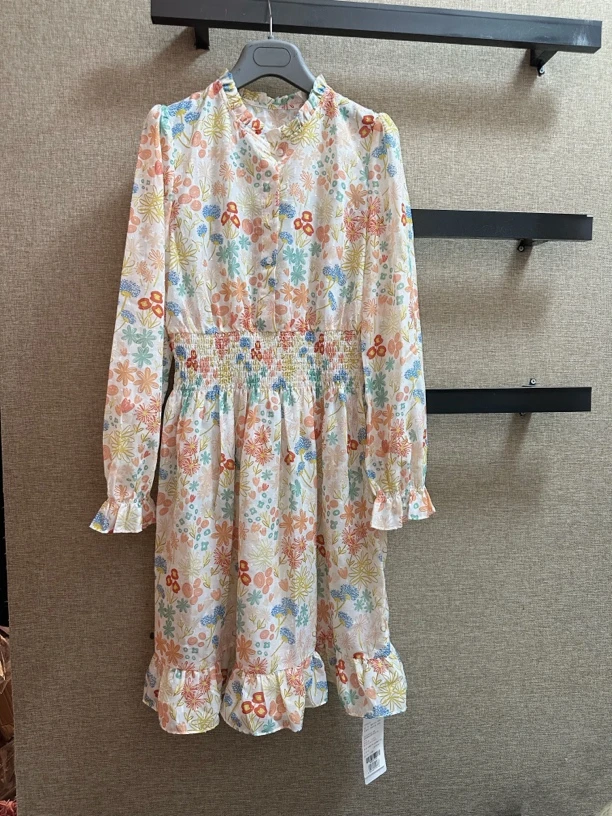 不支持退换 真的好 500176 时尚轻柔碎花连衣裙