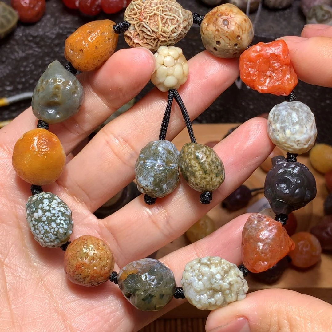 未镶嵌玛瑙/玉髓珠宝半成品