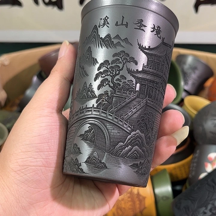 茶杯紫砂全手工紫砂主人杯