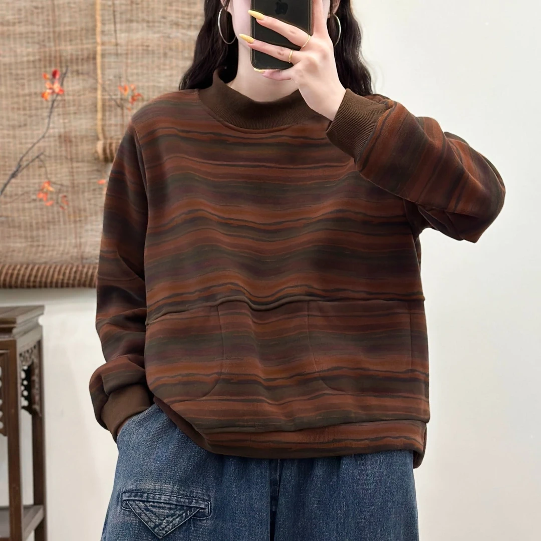 16273新款春秋休闲减龄印花百搭潮流卫衣