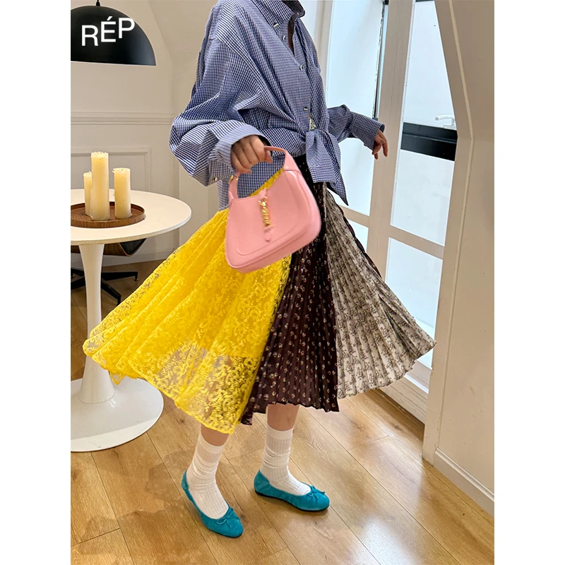 REP-COEMES设计师品牌混色系印花长裙 25SS 早春穿搭