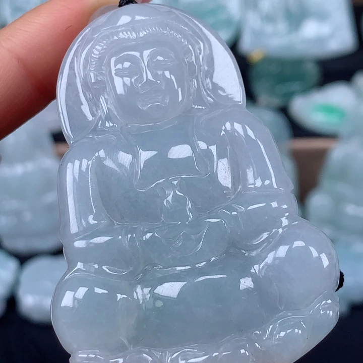 颈饰未镶嵌翡翠玉观音吊坠