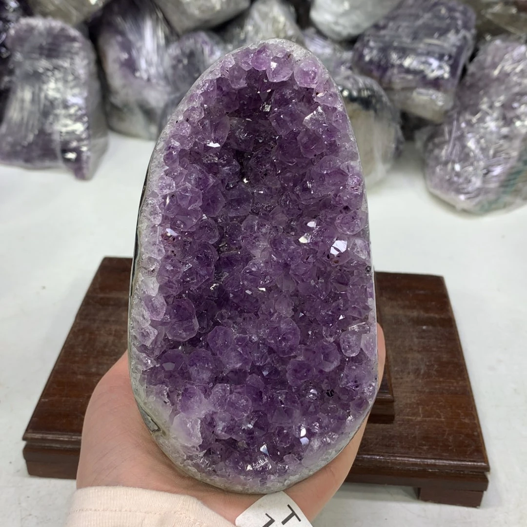 紫晶摆件未镶嵌水晶