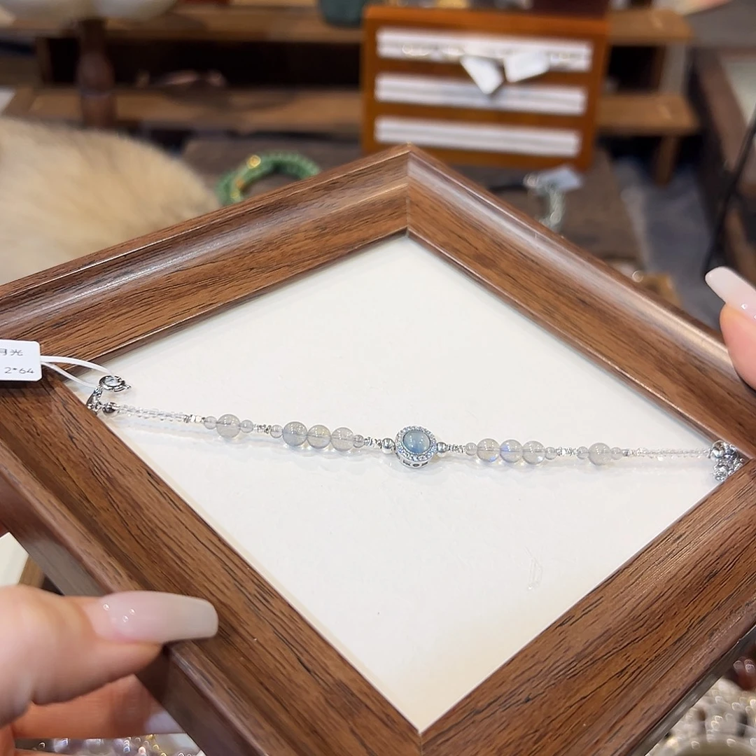 每***钟烟晶手链银S925镶嵌