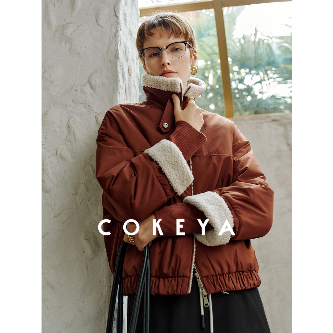 COKEYA/冬日格调~BC御用髙科技三防面料羊毛毛领95白鹅绒女