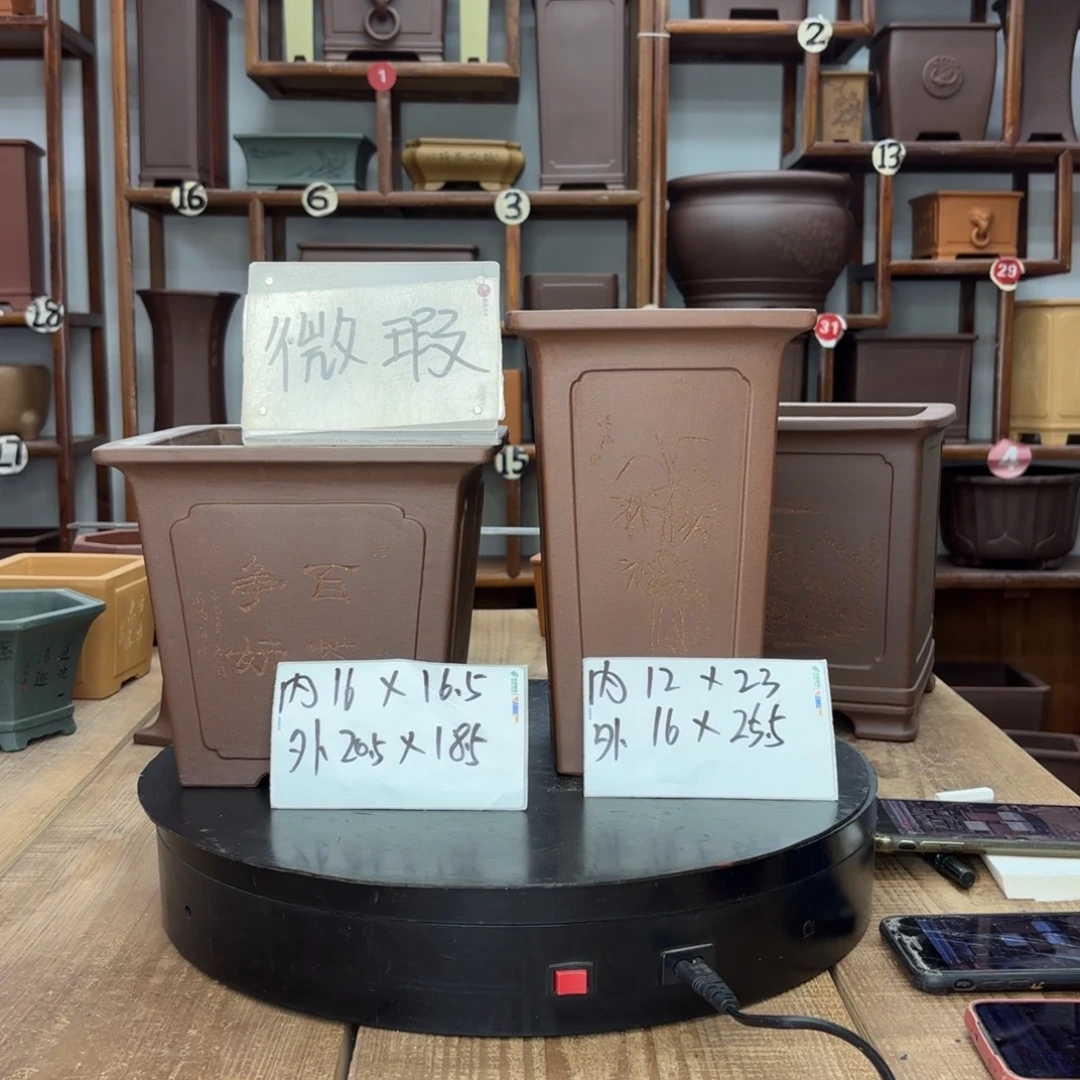 洋***葱紫砂花盆福利微瑕