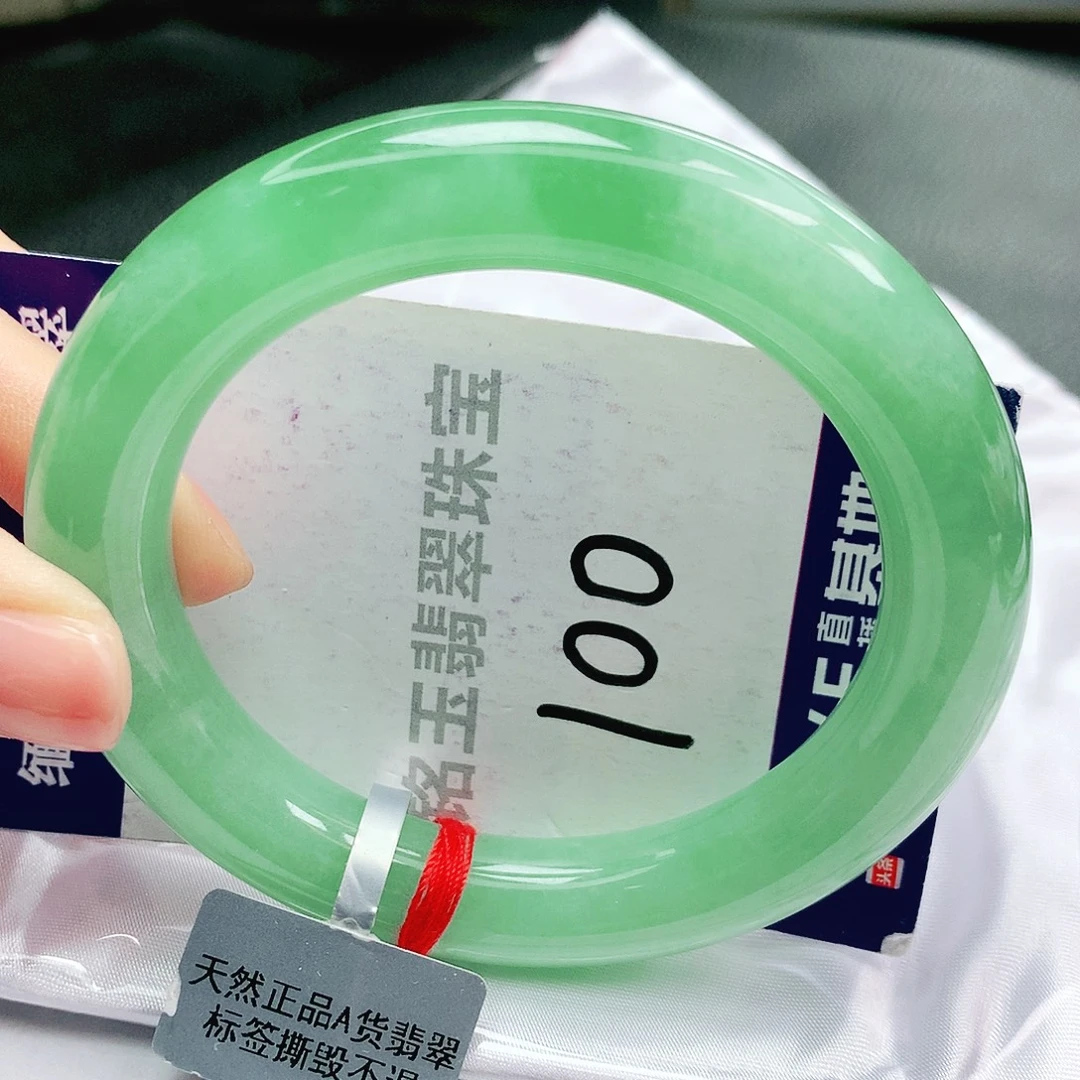翡翠未镶嵌手镯缅甸天然a货翡翠手镯
